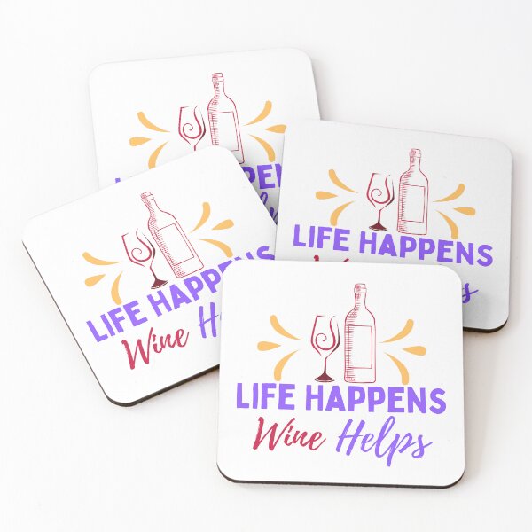 Item preview,  Life Happens Wine Helps designed and sold by cadillacmt.