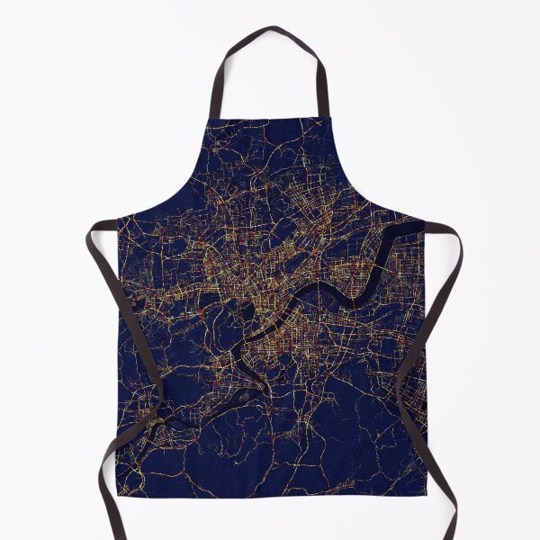 Item preview, Hangzhou, Zhejiang, China Map - City At Night designed and sold by deMAP.