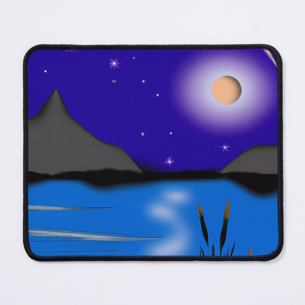 Item preview, Lake with moonlight designed and sold by Helleradi.