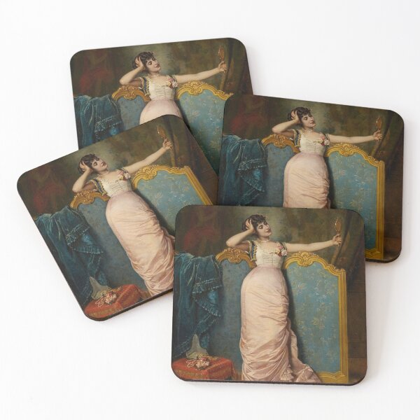 Item preview, Admiring Herself (1881) - Auguste Toulmouche designed and sold by SALON DES ARTS.