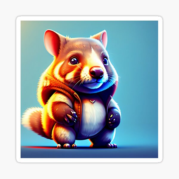 Cute wombat Sticker