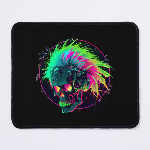 Item preview, Neon Luminous Scary Skull designed and sold by ShadowAndSlate.