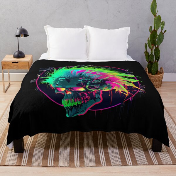 Item preview, Neon Luminous Scary Skull designed and sold by ShadowAndSlate.