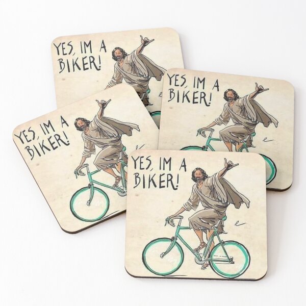 Item preview, Yes, Yesus is a Biker Design designed and sold by HEFTALICA.