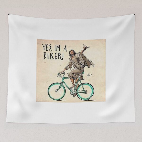 Item preview, Yes, Yesus is a Biker Design designed and sold by HEFTALICA.
