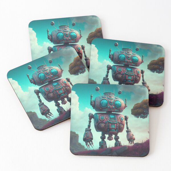 Item preview, robot lofi designed and sold by DreamscapesAI.
