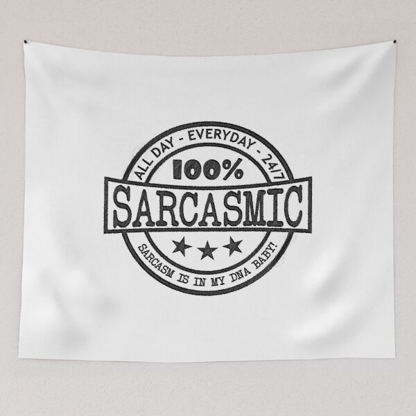 Item preview, Sarcasm is in My DNA Baby | Funny Quote Design designed and sold by RedArtsDesign.