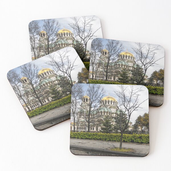 Item preview,  Cathedral of Saint Alexander Nevski in Sofia with reflection in a puddle from the rain designed and sold by Mel Moreno.