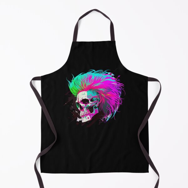 Item preview, Neon Luminous Scary Pop Art Skull designed and sold by ShadowAndSlate.