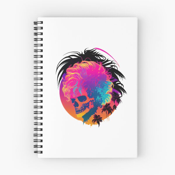 Item preview, Bright Tropical Skull with Crazy Luminous Hair designed and sold by ShadowAndSlate.