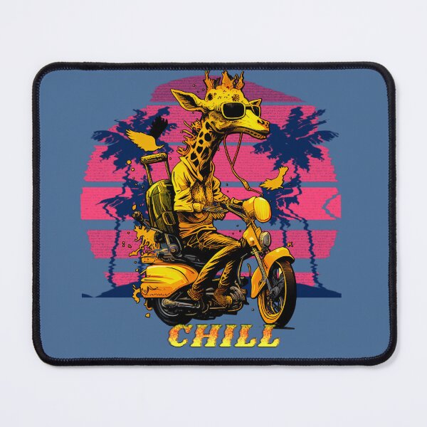 Item preview, Giraffe Riding a Scooter designed and sold by Arcult-Stickers.
