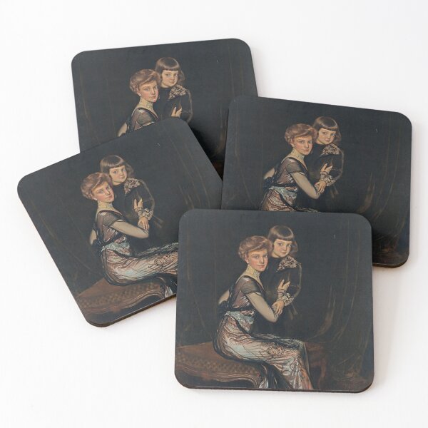 Item preview, Leonor Uriburu de Anchorena with her Son Emilio (1910) - Antonio de La Gandara designed and sold by SALON DES ARTS.