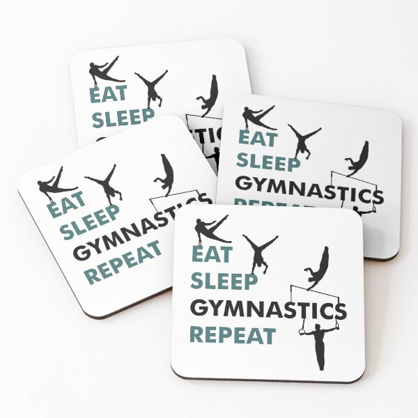 Item preview, Eat, sleep, gymnastics, repeat - gymnastics, gymnasts designed and sold by claudiasartwork.
