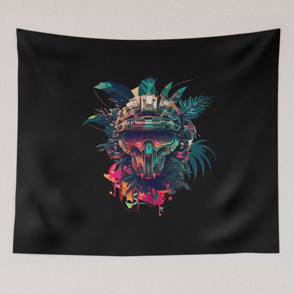 Item preview, Tropical Robot Head  designed and sold by ShadowAndSlate.