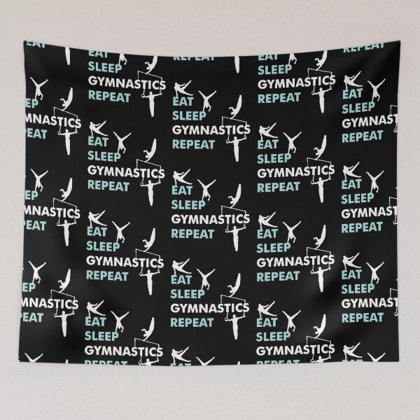 Item preview, Eat, sleep, gymnastics, repeat - gymnastics, gymnasts designed and sold by claudiasartwork.