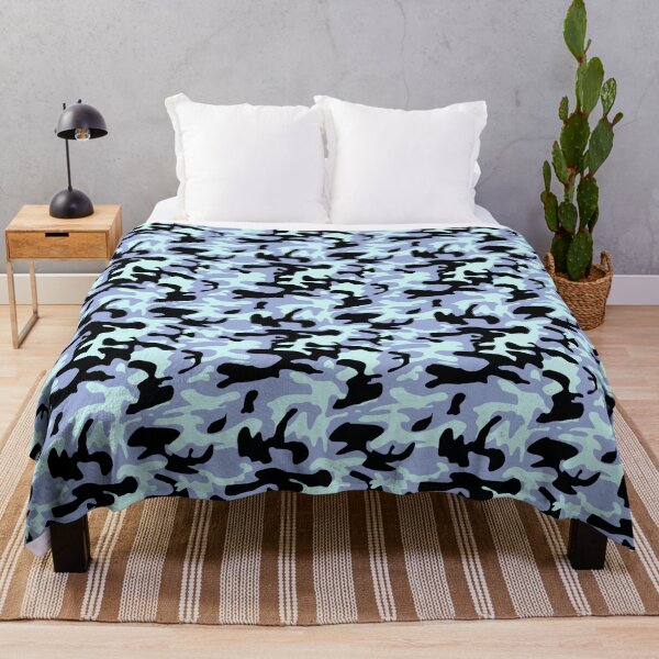 Item preview, Blue Camo Army Print Pattern - Light Blue Camouflage Design designed and sold by inspirationzgal.