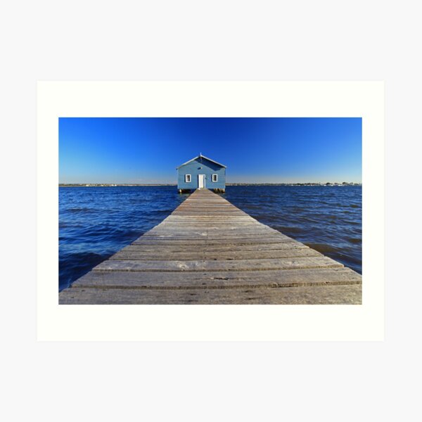 Crawley Edge Boatshed Art Print