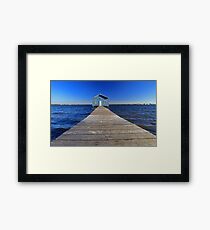 Crawley Edge Boatshed Framed Print