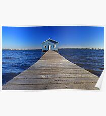 Crawley Edge Boatshed Poster