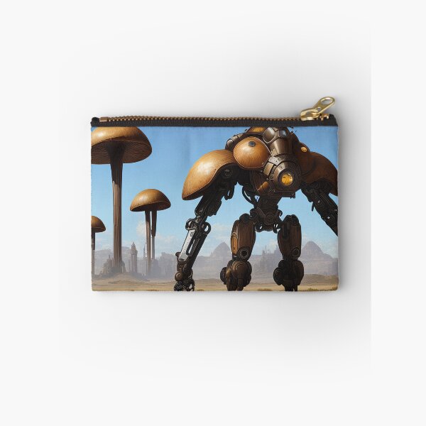 Item preview, Robot with Mushroom Buildings designed and sold by Fungal-Art.