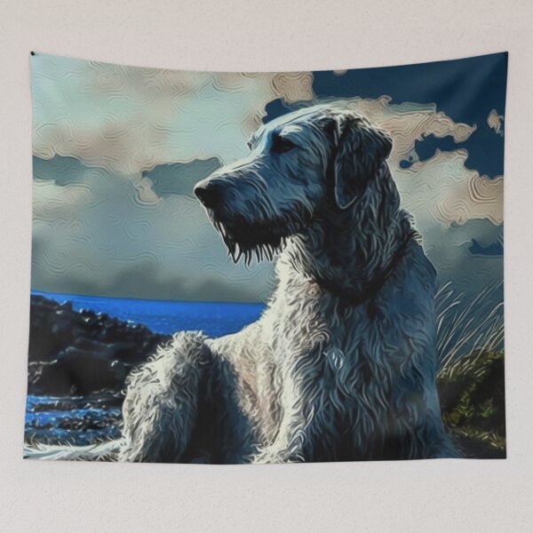 Item preview, Irish Wolfhound Pride of Ireland designed and sold by Sketchy Business.