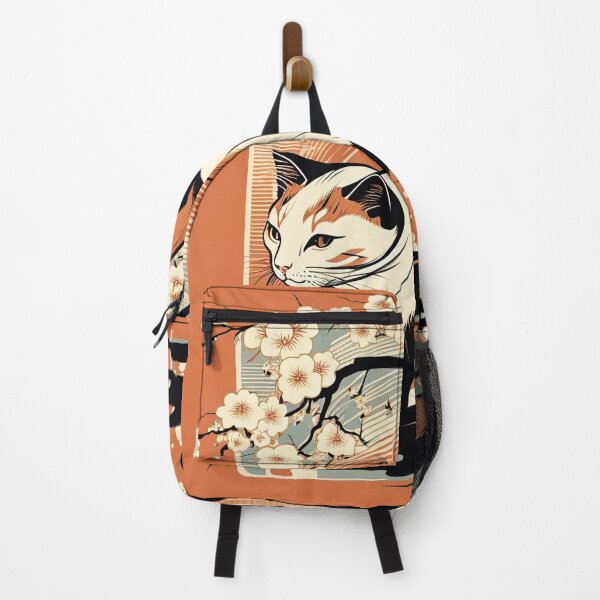 Item preview, cat, japanese style illustration, sakura designed and sold by Anastasias-Shop.