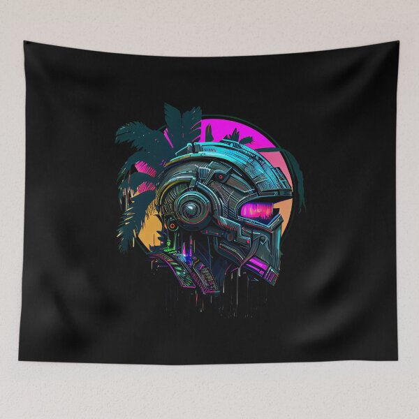 Item preview, Robot Head in the Tropics designed and sold by ShadowAndSlate.