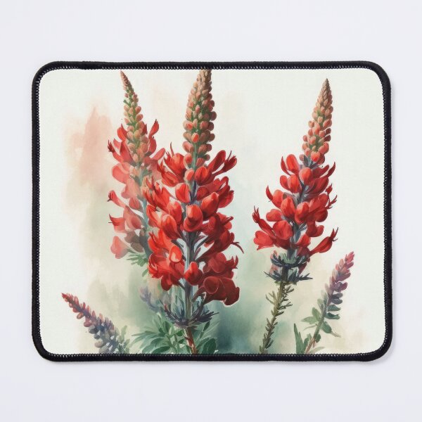 Item preview, Red Lupine Flowers designed and sold by Vanover Designs.