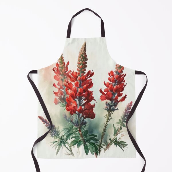 Artikelvorschau, Red Lupine Flowers entworfen und verkauft von Vanover Designs.