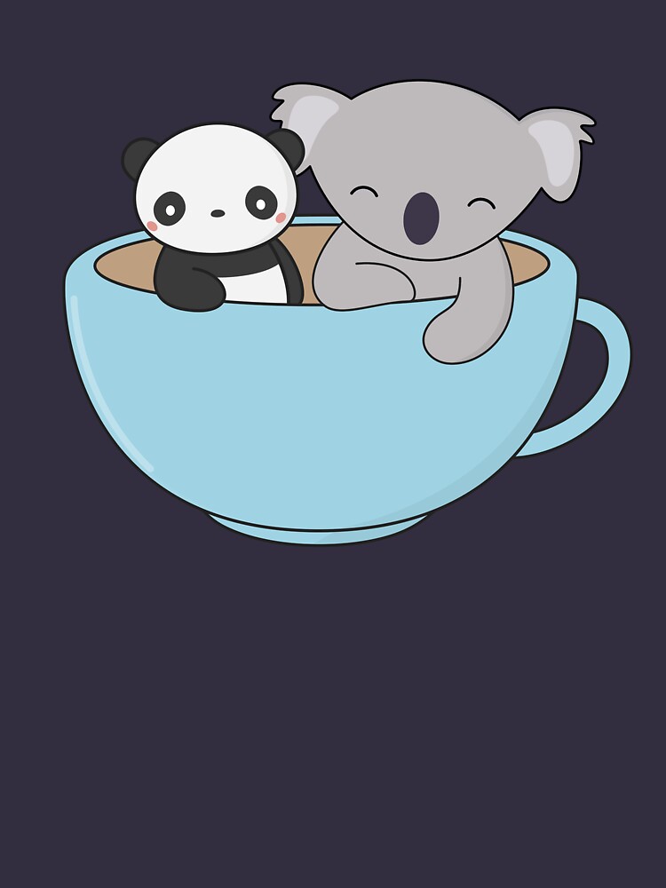 Kawaii Cute Koala y Panda de wordsberry