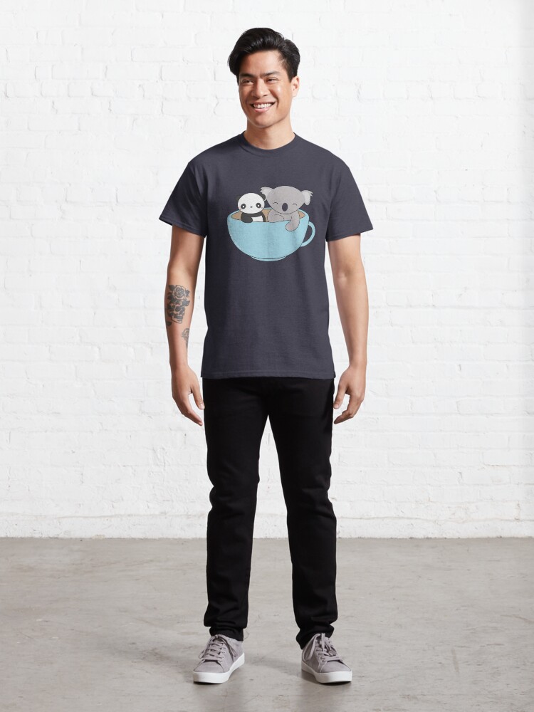 Vista alternativa de Camiseta clásica Kawaii Cute Koala y Panda