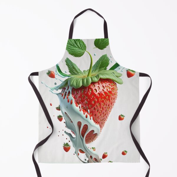 Item preview, A strawberry with a splash of milk on it artwork plastel background 11 designed and sold by jetaiart.