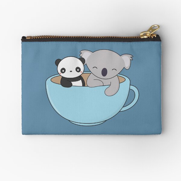 Vista previa del artículo con la obra «Kawaii Cute Koala y Panda», diseñado y vendido por wordsberry.