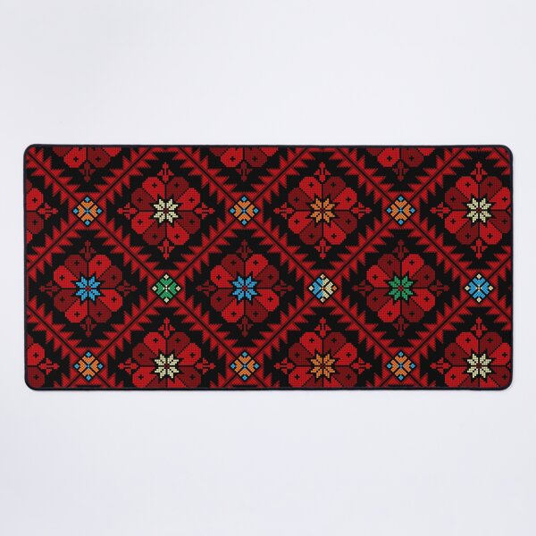 Aperçu de l'œuvre Tatreez palestinien, broderie au point de croix, design artistique arabe créée et vendue par LumeLush.