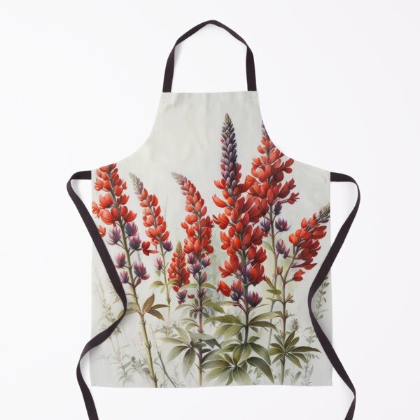 Item preview, Red Lupine Flowers designed and sold by Vanover Designs.
