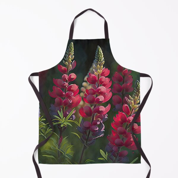 Item preview, Red Lupine Flowers designed and sold by Vanover Designs.