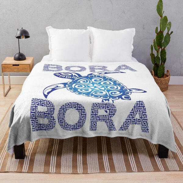 Item preview, Polynesian Blue Tribal Sea Turtle Bora Bora Island Vacation designed and sold by MintedFresh.