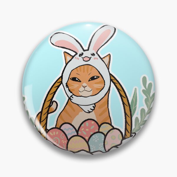 Artikelvorschau, Frohe Ostern von Cheese Cat! | Nette orange Katze Ostern entworfen und verkauft von Golden Turtle Studio.