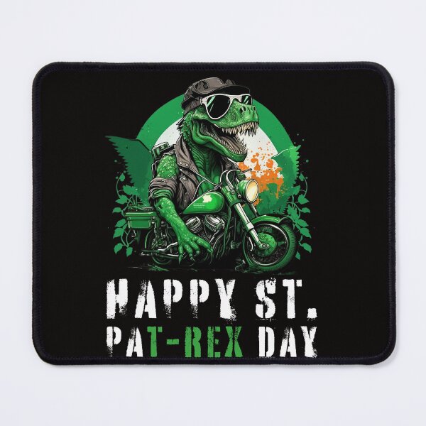 Item preview, Happy St PaT-Rex Dinosaur Saint Patrick's Day Bikers designed and sold by Cheeeeky.