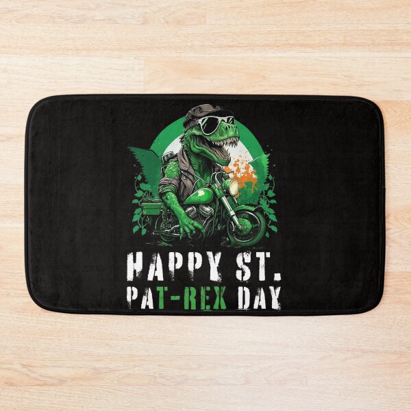 Item preview, Happy St PaT-Rex Dinosaur Saint Patrick's Day Bikers designed and sold by Cheeeeky.