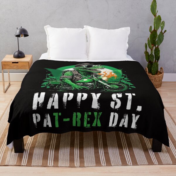 Item preview, Happy St PaT-Rex Dinosaur Saint Patrick's Day Bikers designed and sold by Cheeeeky.