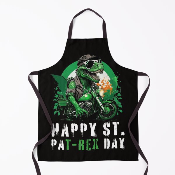 Item preview, Happy St PaT-Rex Dinosaur Saint Patrick's Day Bikers designed and sold by Cheeeeky.