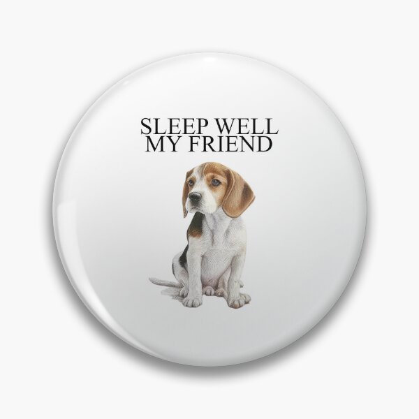 Item preview, Sleep Well My Friend White glossy mug Memorial - Dog death memorial gift, dog memorial ideas, dog memorial quotes designed and sold by MovieSetStories.