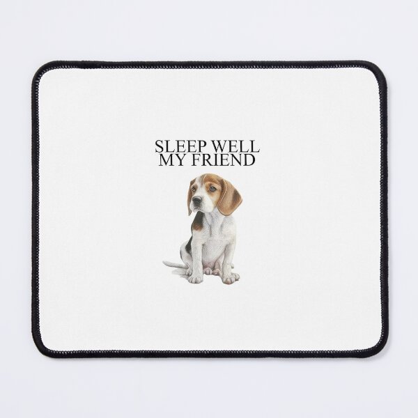 Artikelvorschau, Schlaf gut, mein Freund, weiß glänzende Tasse, Gedenkbecher – Geschenk zum Gedenken an den Tod eines Hundes, Ideen zum Gedenken an Hunde, Zitate zum Gedenken an Hunde entworfen und verkauft von MovieSetStories.