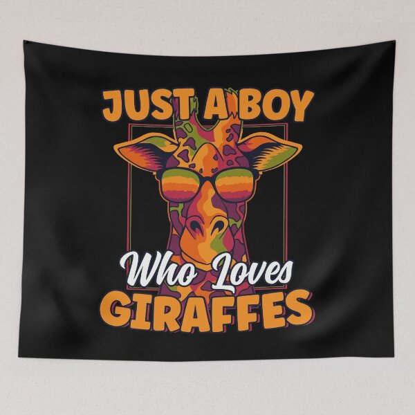 Item preview, Just A Boy Who Loves Giraffes Funny Giraffe Lover Sunglasses designed and sold by MintedFresh.