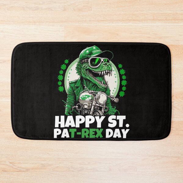 Item preview, Happy St PaT-Rex Dinosaur Saint Patrick's Day Bikers designed and sold by Cheeeeky.