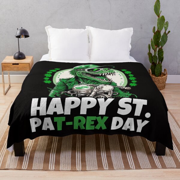 Item preview, Happy St PaT-Rex Dinosaur Saint Patrick's Day Bikers designed and sold by Cheeeeky.