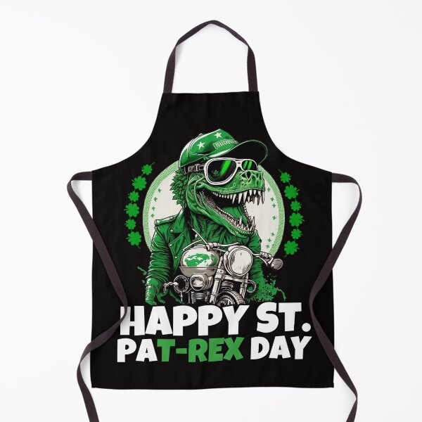 Item preview, Happy St PaT-Rex Dinosaur Saint Patrick's Day Bikers designed and sold by Cheeeeky.