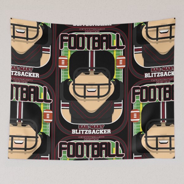 Item preview, American Football Black and Maroon - Hail-Mary Blitzsacker - Amy version designed and sold by boxedspaper.
