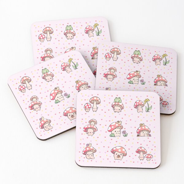 Item preview, Cute cartoon mushrooms with friends pack designed and sold by Yarafantasyart.